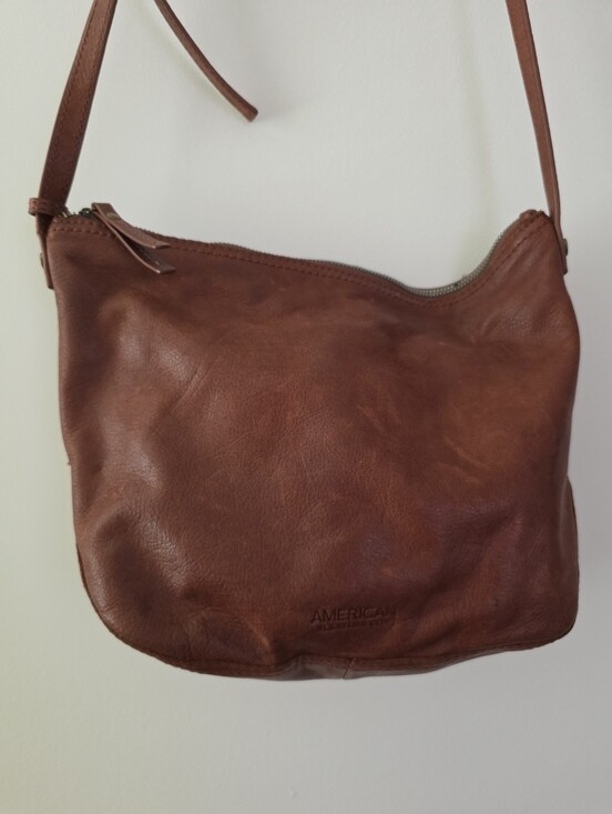 American Leather Co. Handbags - American Leather Co Crossbody Bag Leather Brown Boho Minimalist Western